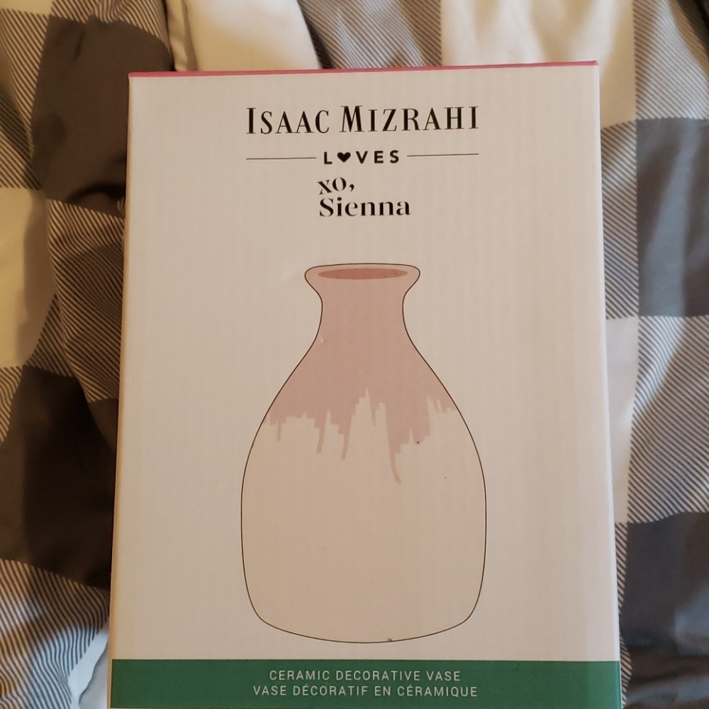 Issac Mizrahi Pink Vase